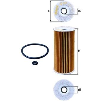 Filtre à huile MAHLE OEM 6401800009