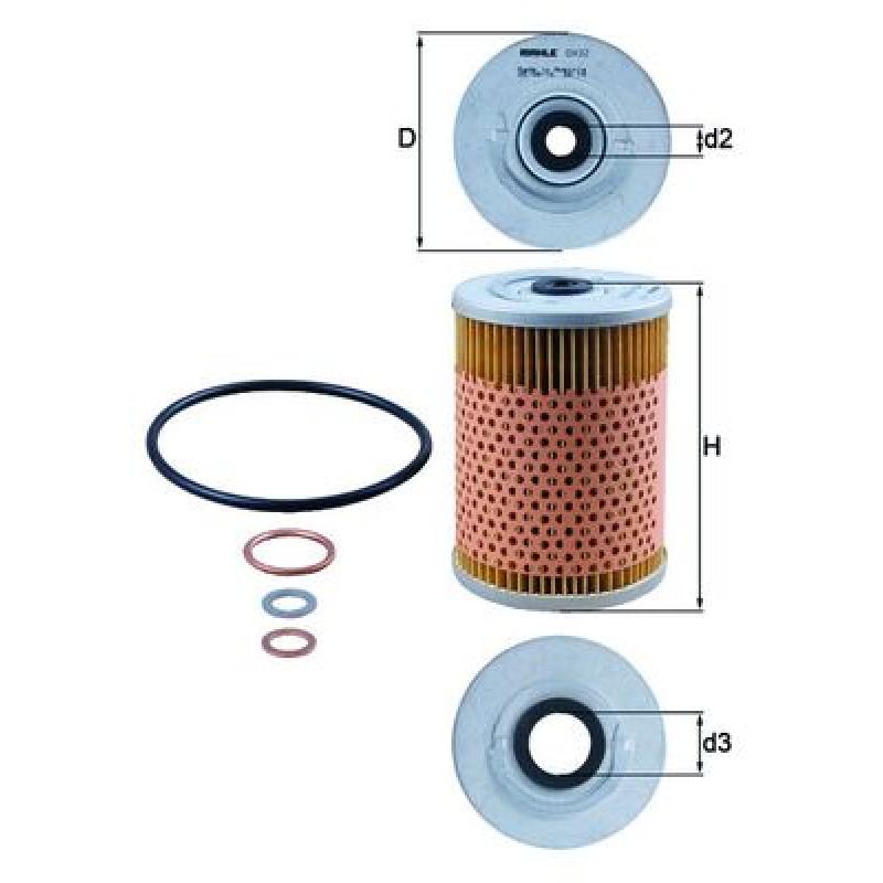 Filtre à huile MAHLE OX 32D - Visuel 1