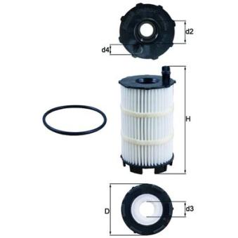 Filtre à huile MAHLE OEM 079198405B