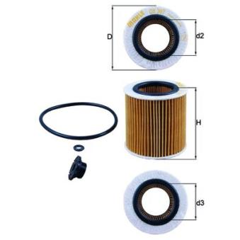 Filtre à huile MAHLE OEM 7640862