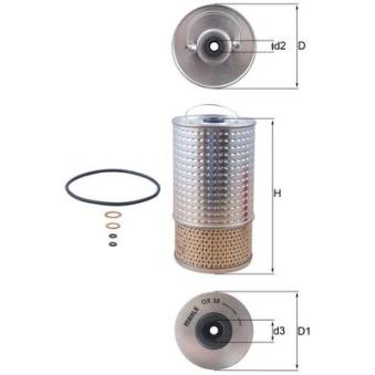 Filtre à huile MAHLE OEM 5001846633