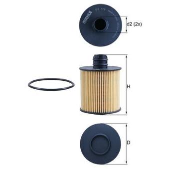 Filtre à huile MAHLE OEM 0650111