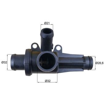 Thermostat d'eau MAHLE TH 45 87 pour SMART FORFOUR 1.5 CDI - 68cv