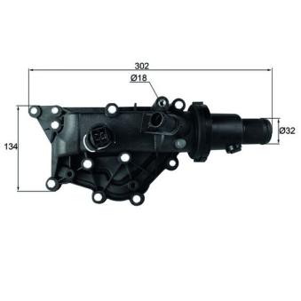 Thermostat d'eau MAHLE OEM 8200561434 Thermostat d'eau MAHLE OEM 8200561434