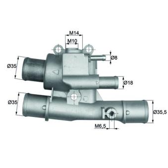 Thermostat d'eau MAHLE TI 124 88 pour MERCEDES-BENZ CLA 1.6 16V - 90cv