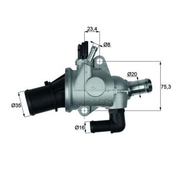 Thermostat d'eau MAHLE OEM 60676066 Thermostat d'eau MAHLE OEM 60676066