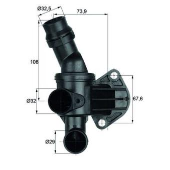 Thermostat d'eau MAHLE TI 6 87 pour VOLKSWAGEN PASSAT 2.0 FSI - 150cv