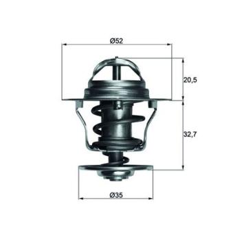 Thermostat d'eau MAHLE TX 12 88D pour AUDI A3 1,8 Di - 75cv