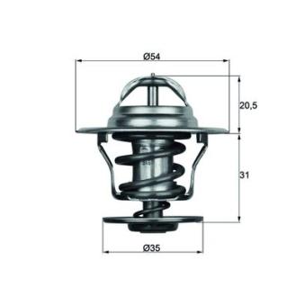 Thermostat d'eau MAHLE OEM 030121113