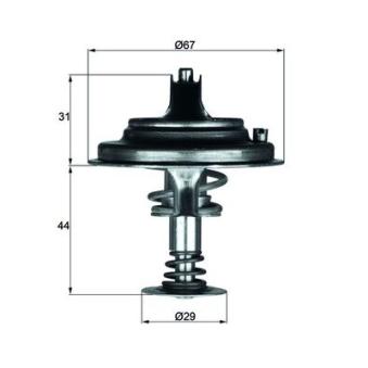 Thermostat d'eau MAHLE TX 26 71D1