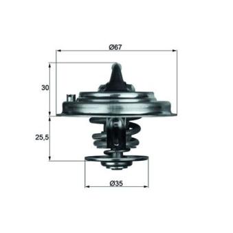 Thermostat d'eau MAHLE TX 30 92D pour AUDI A4 2.6 quattro - 150cv