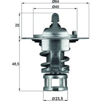 Thermostat d'eau MAHLE TX 65 82