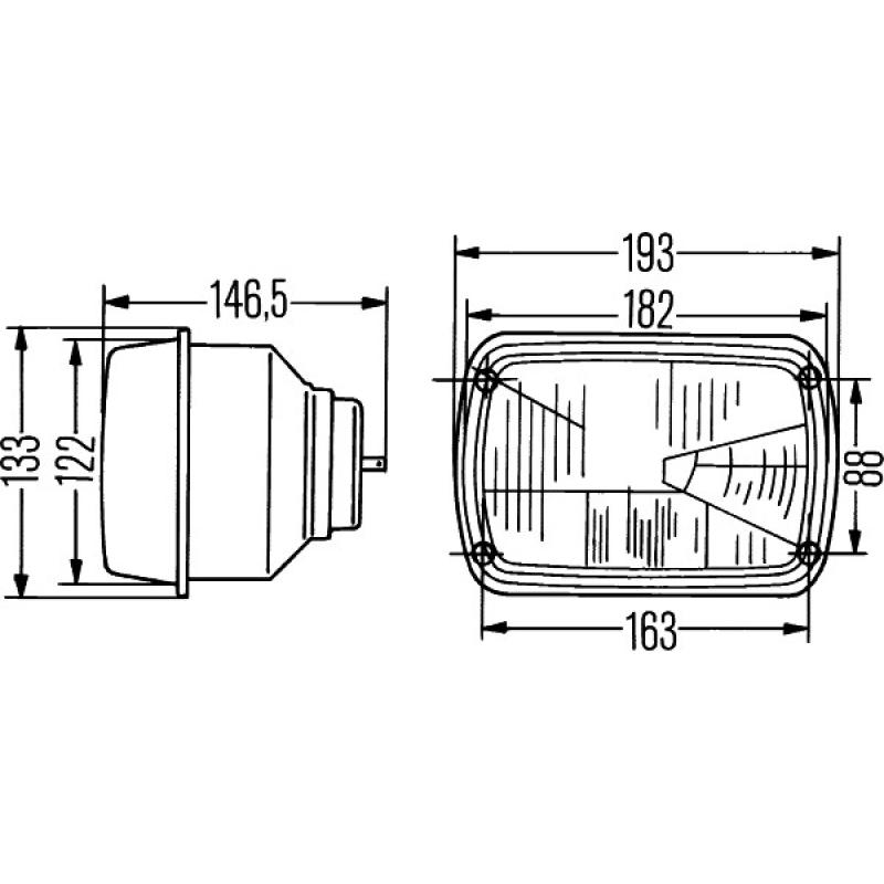 Projecteur principal HELLA 1AD 003 305-001 - Visuel 2