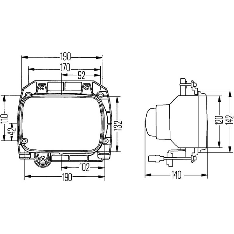 Kit de projecteurs principaux HELLA 1AE 003 427-861 - Visuel 2