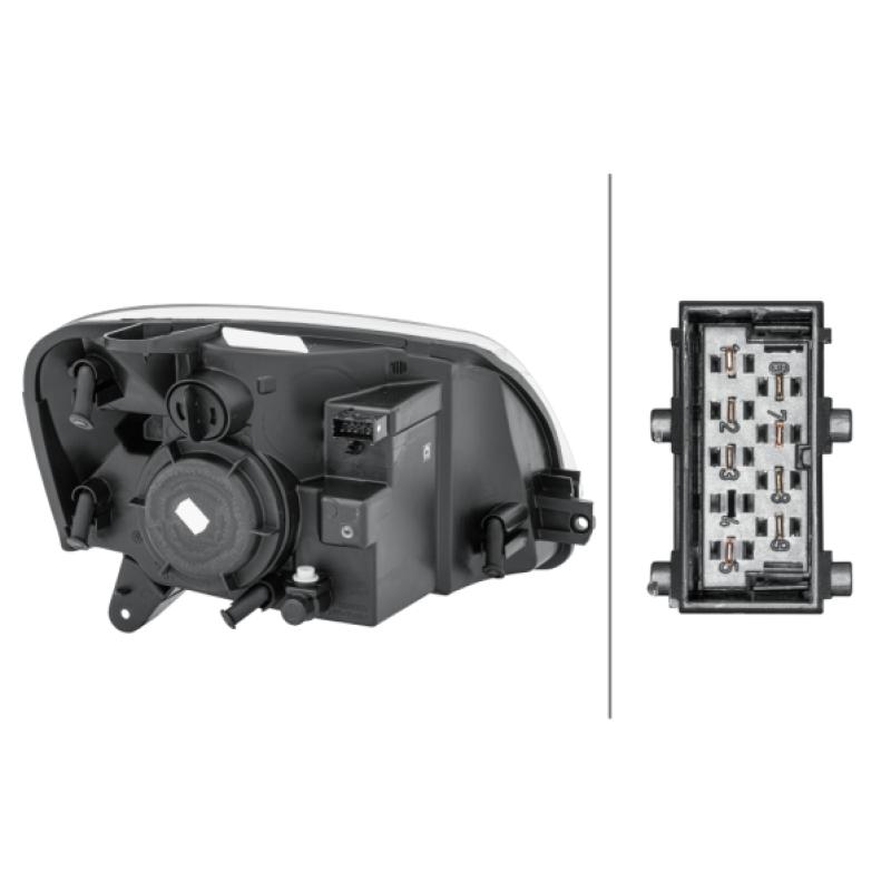 Projecteur principal HELLA 1EG 010 196-011 - Visuel 1