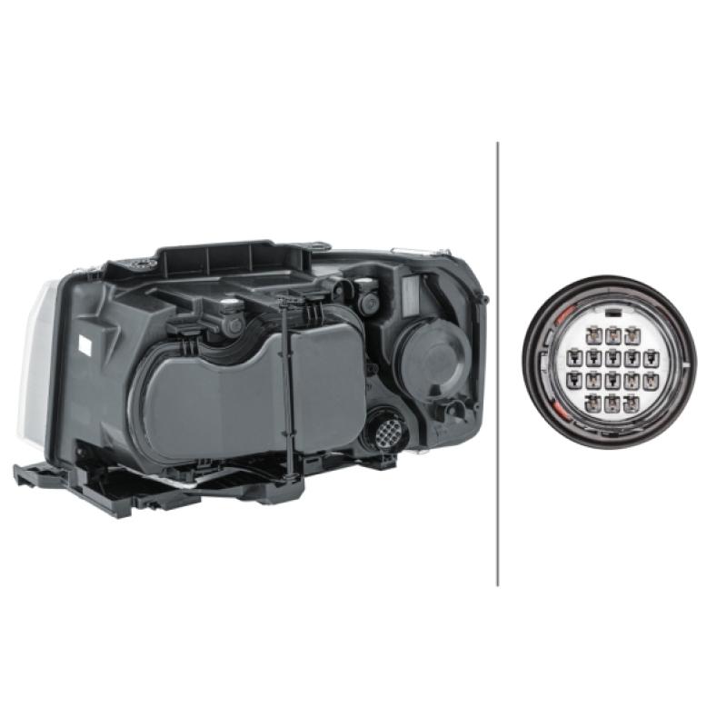 Projecteur principal HELLA 1EL 354 025-061 - Visuel 1
