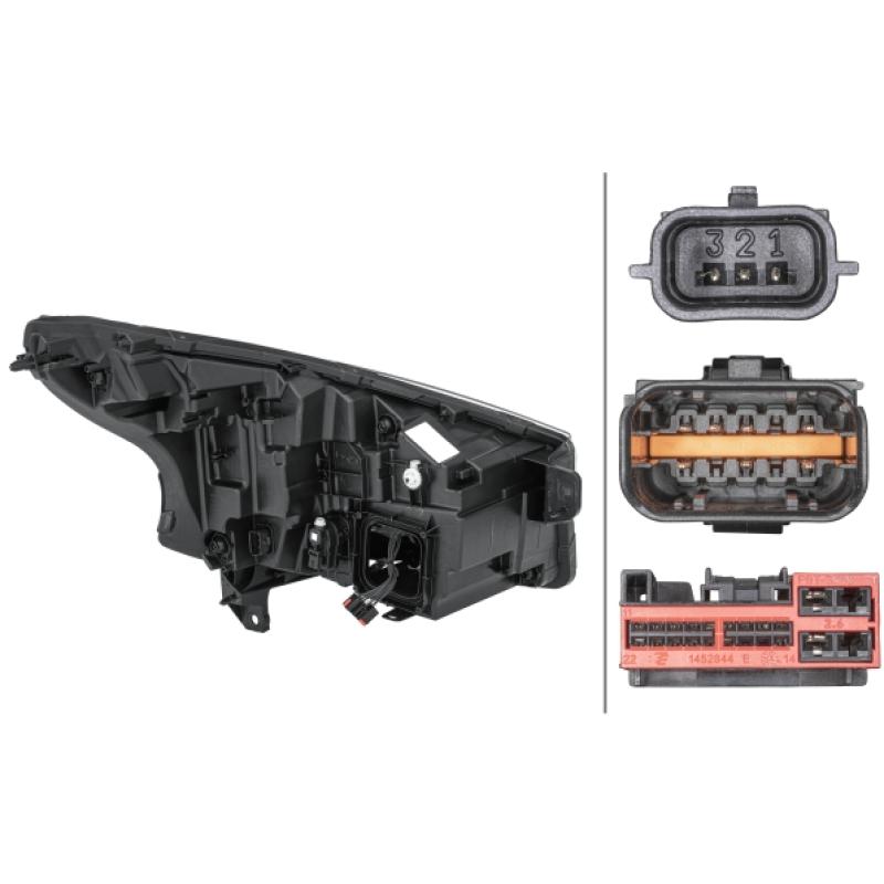 Projecteur principal HELLA 1EX 014 031-091 - Visuel 1