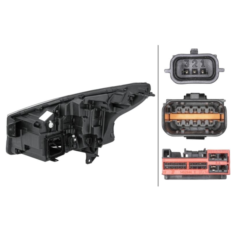 Projecteur principal HELLA 1EX 014 031-101 - Visuel 1