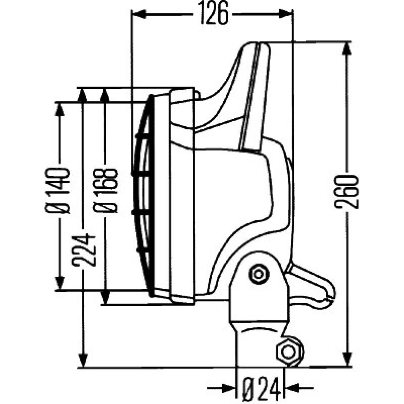 Projecteur de travail HELLA 1G4 003 470-147 - Visuel 2