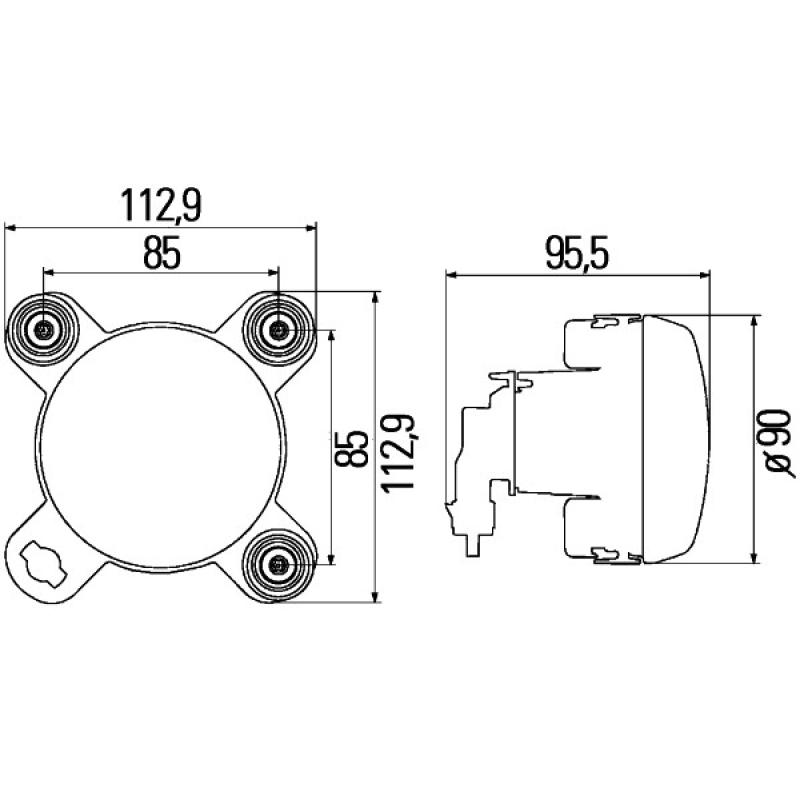 Projecteur principal HELLA 1K0 247 043-037 - Visuel 1