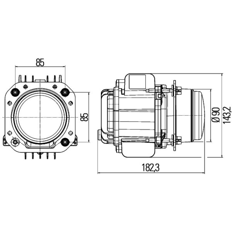 Projecteur principal HELLA 1LL 010 820-031 - Visuel 2