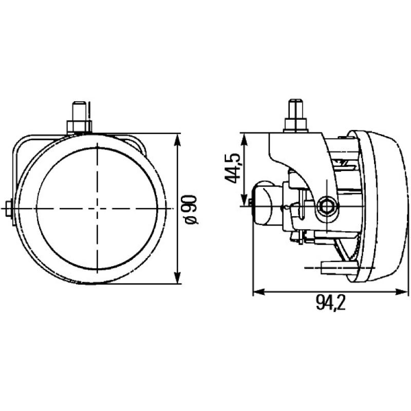 Projecteur antibrouillard HELLA 1N0 009 295-021 - Visuel 2