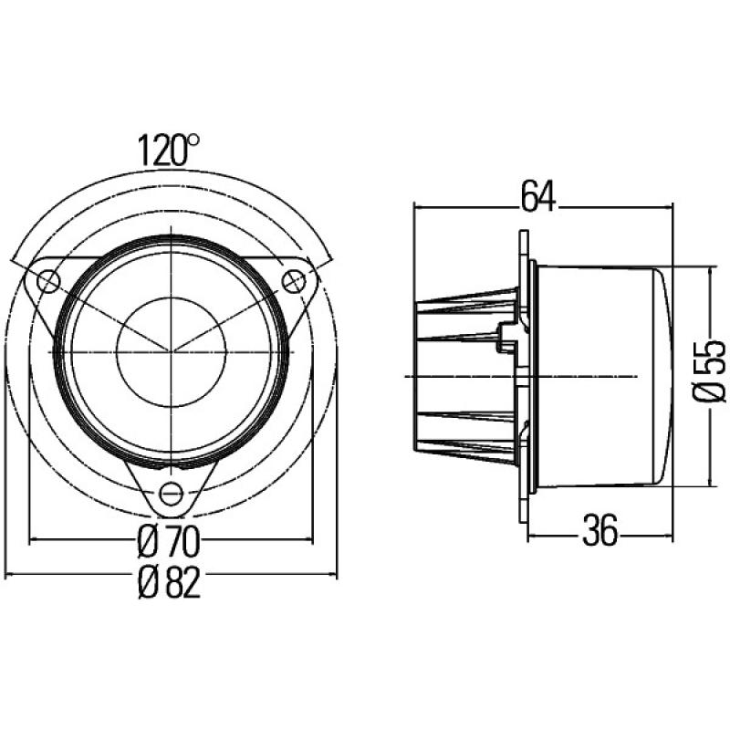 Feu clignotant HELLA 2BA 011 172-031 - Visuel 2