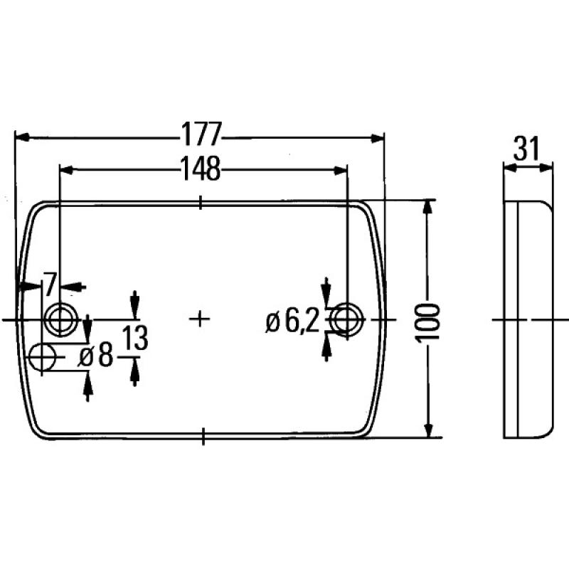 Feu clignotant HELLA 2BA 980 607-201 - Visuel 2