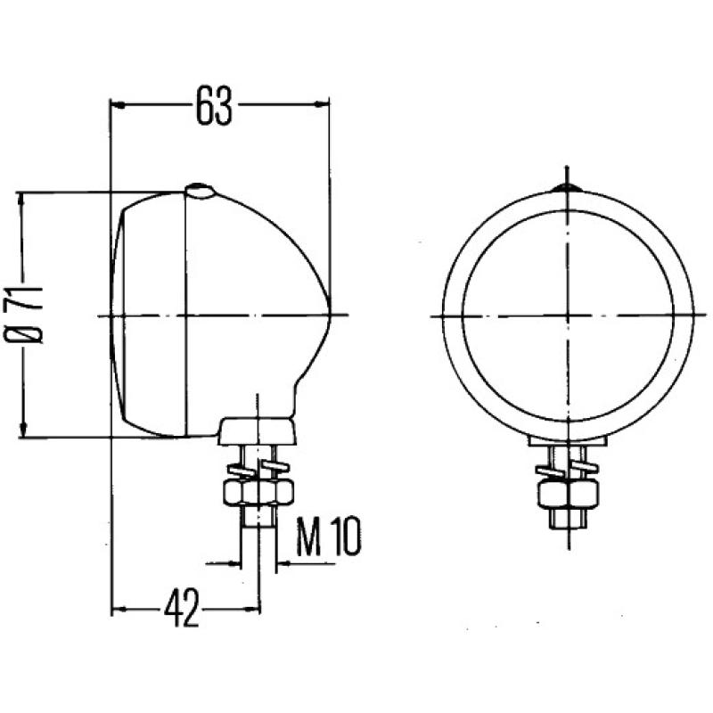 Feu de position HELLA 2PF 001 648-161 - Visuel 1