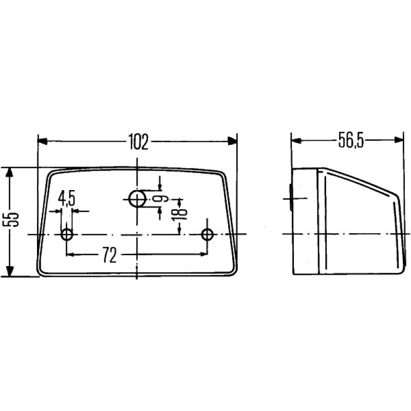 Feu d'encombrement HELLA 2PF 003 389-037 - Visuel 2