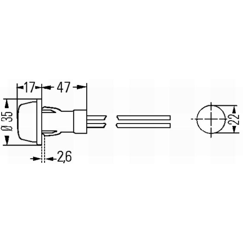 Feu de position HELLA 2PF 003 563-151 - Visuel 1
