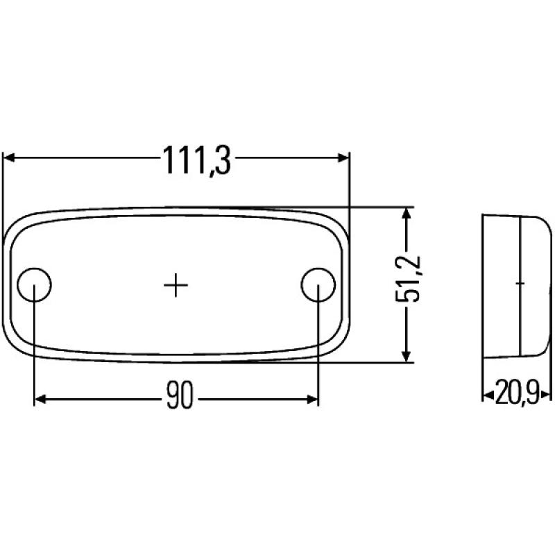 Feu de position HELLA 2PG 345 600-401 - Visuel 2