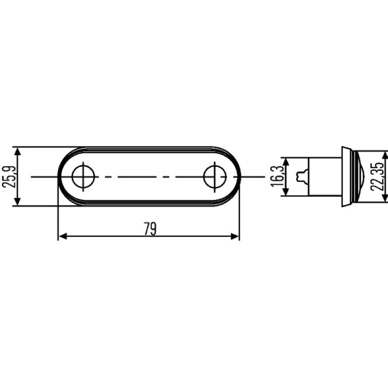 Feu latéral HELLA 2PS 959 788-002 - Visuel 2