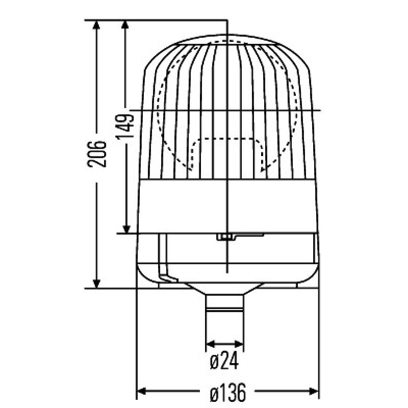 Gyrophare HELLA 2RL 007 553-001 - Visuel 2