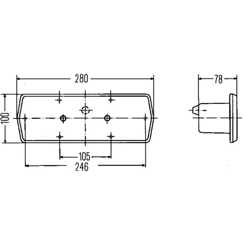 Feu arrière HELLA 2SD 001 693-011 - Visuel 1