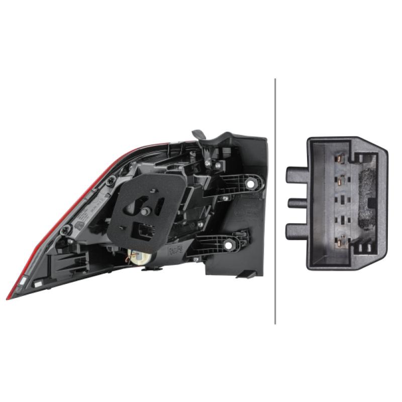 Feu arrière HELLA 2SD 012 519-041 - Visuel 1