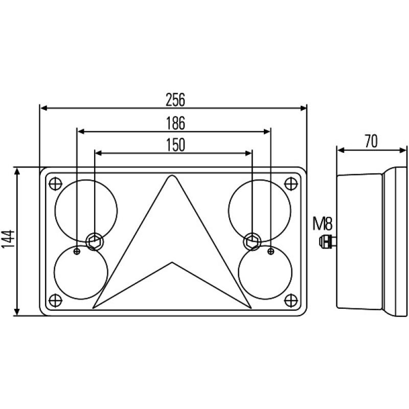 Feu arrière HELLA 2VP 340 400-151 - Visuel 2