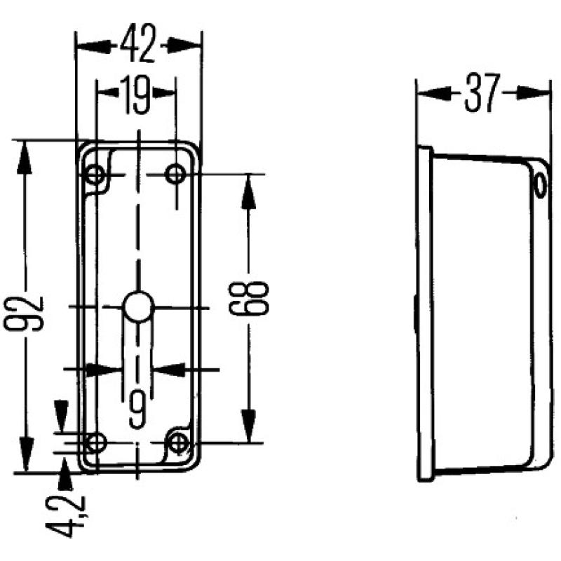 Feu d'encombrement HELLA 2XS 005 020-002 - Visuel 1