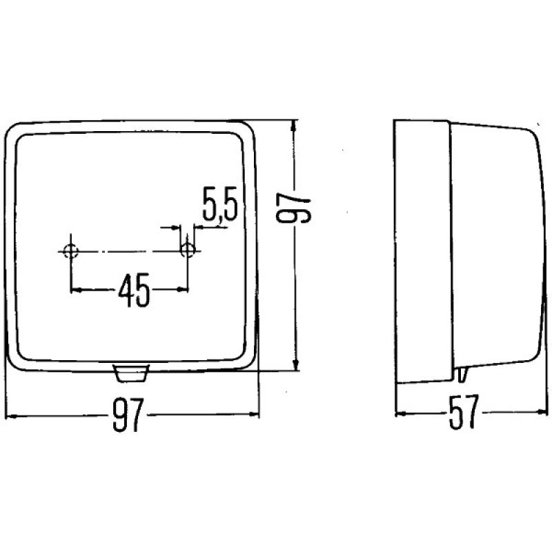Feu de recul HELLA 2ZR 003 315-041 - Visuel 2