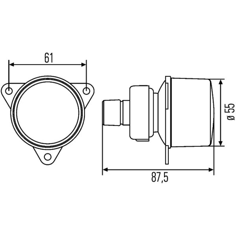 Feu de recul HELLA 2ZR 008 221-157 - Visuel 2