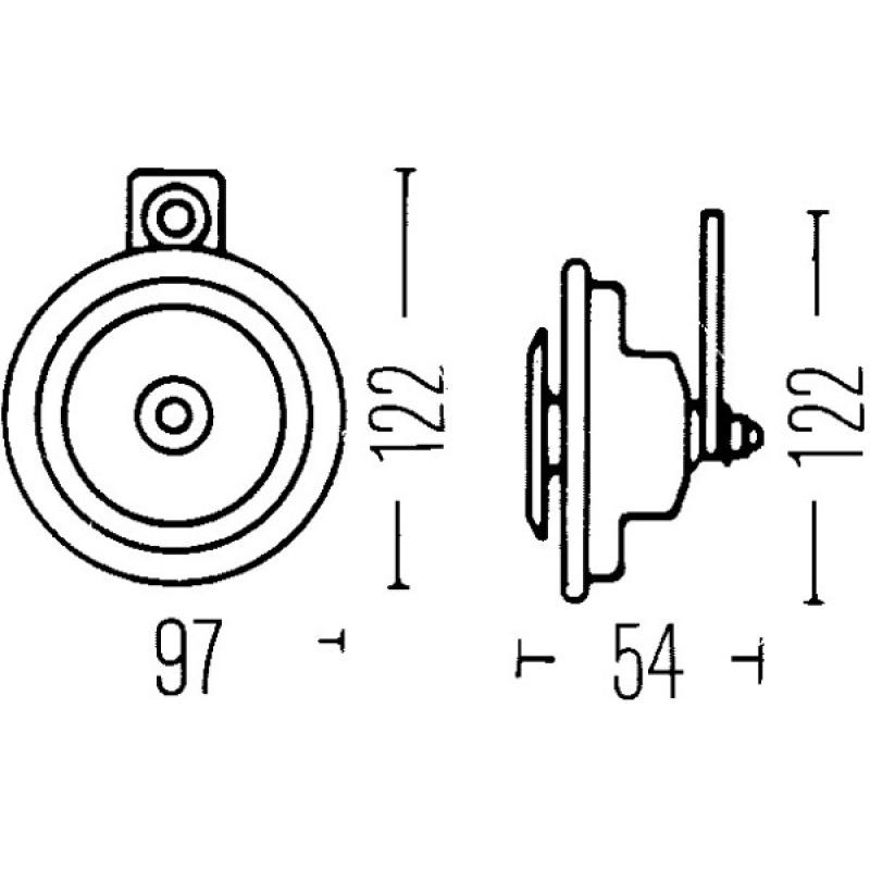 Avertisseur sonore HELLA 3AL 006 958-821 - Visuel 1