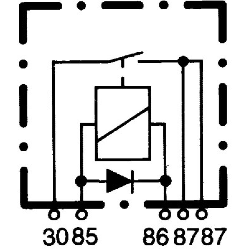 Relais, courant de travail HELLA 4RA 933 791-091 - Visuel 1