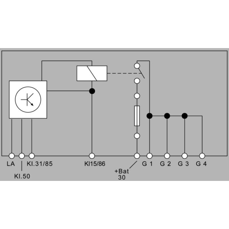 Appareil de commande, temps de préchauffage HELLA 4RV 008 188-001 - Visuel 1