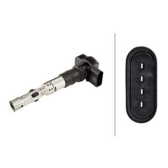 Bobine d'allumage HELLA 5DA 358 000-371 pour AUDI A8 4.2 quattro - 335cv