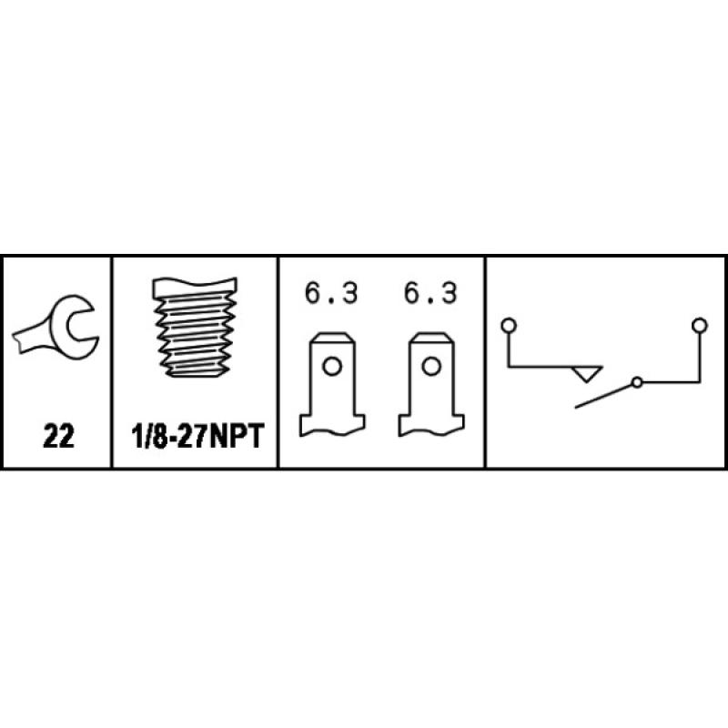 Interrupteur des feux de freins HELLA 6DF 007 669-001 - Visuel 1