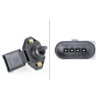 Capteur, pression de suralimentation HELLA 6PP 009 400-481