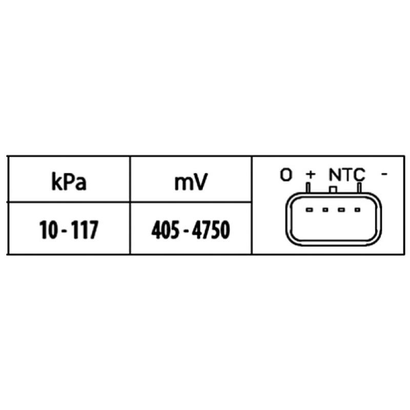 Capteur, pression de suralimentation HELLA 6PP 009 400-491 - Visuel 1