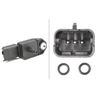 Capteur, pression de suralimentation HELLA 6PP 009 400-521 pour FIAT ULYSSE 2.0 D Multijet - 120cv