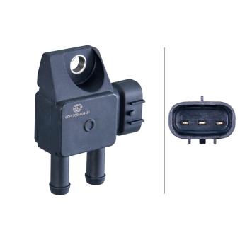 Capteur, pression des gaz échappement HELLA 6PP 009 409-311 pour TOYOTA VERSO 2.2 D-4D - 150cv