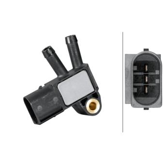 Capteur, pression des gaz échappement HELLA OEM A6429050200